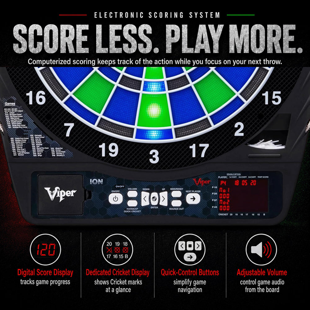 Viper by GLD Products digital scoreboard display demonstrating automatic scoring clarity