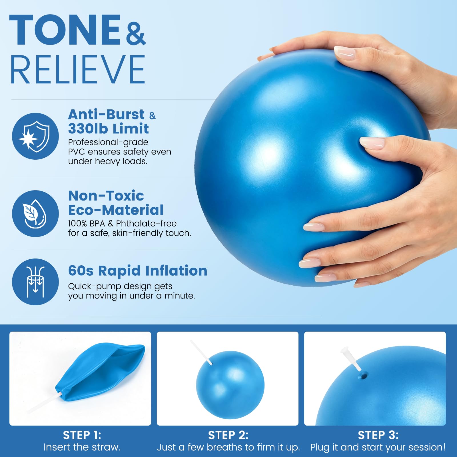 ViraAxis massage ball texture close-up for targeted soft-tissue relief