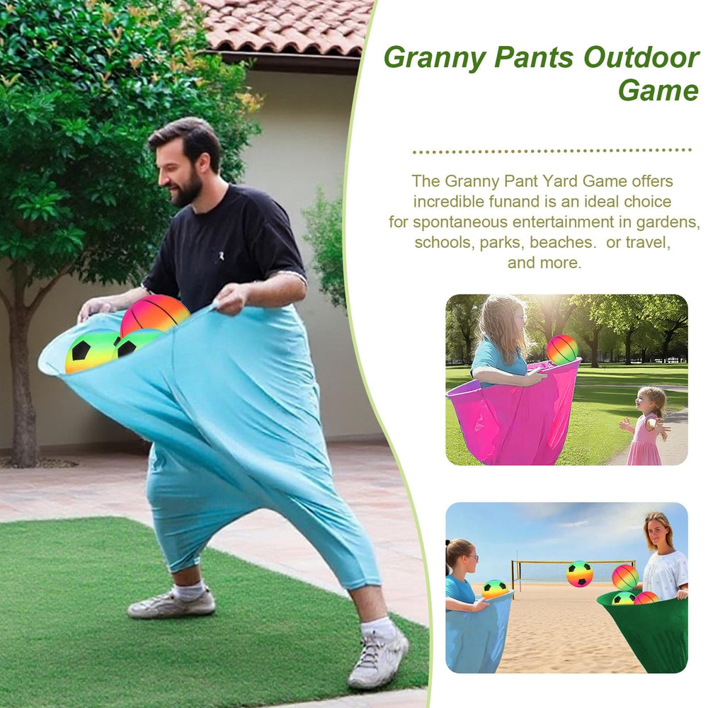 VirgoCCY adults playing granny pants game showing energetic party fun
