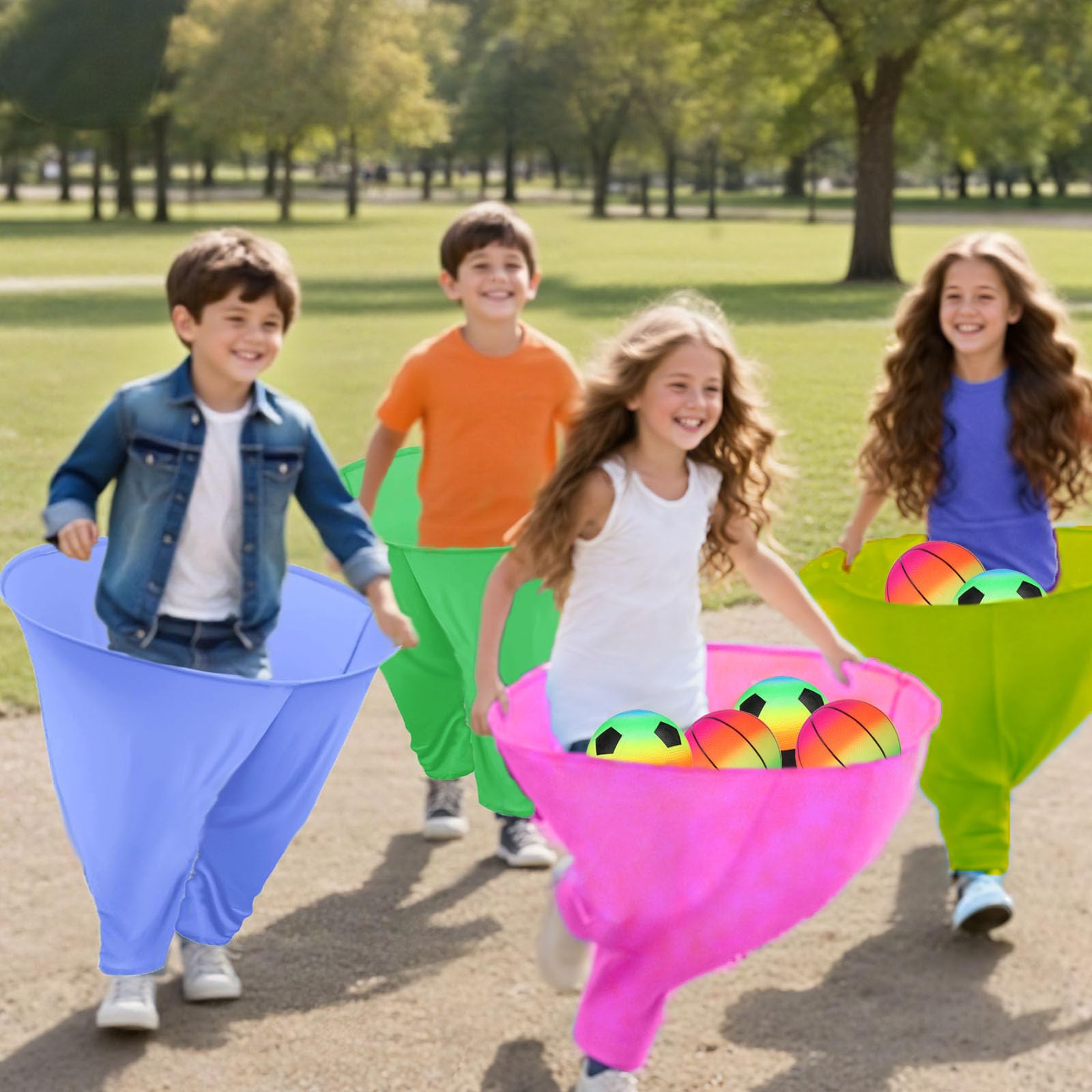 VirgoCCY person wearing oversized granny pants showing playful fit scale