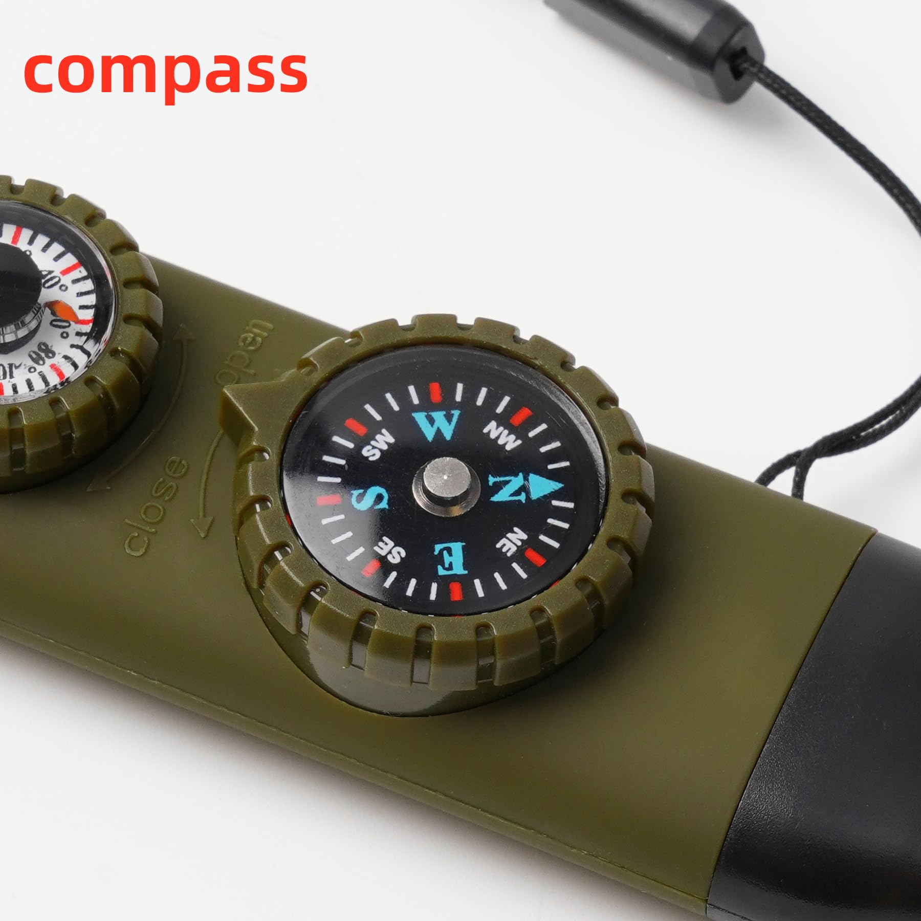 Viriber attached to backpack with lanyard for hands-free quick access benefit