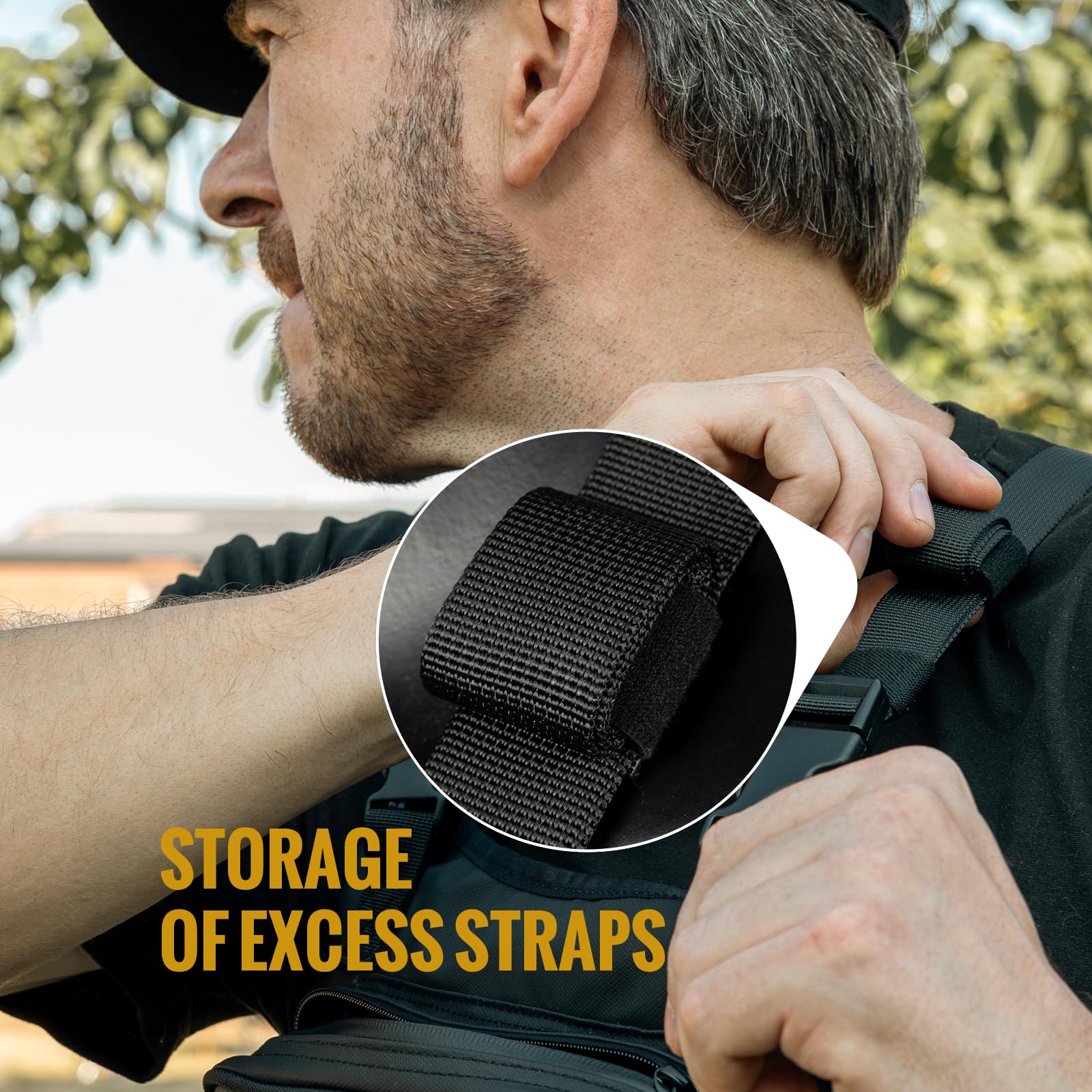 VISMIX adjustable strap detail ensuring a snug anti-bounce fit