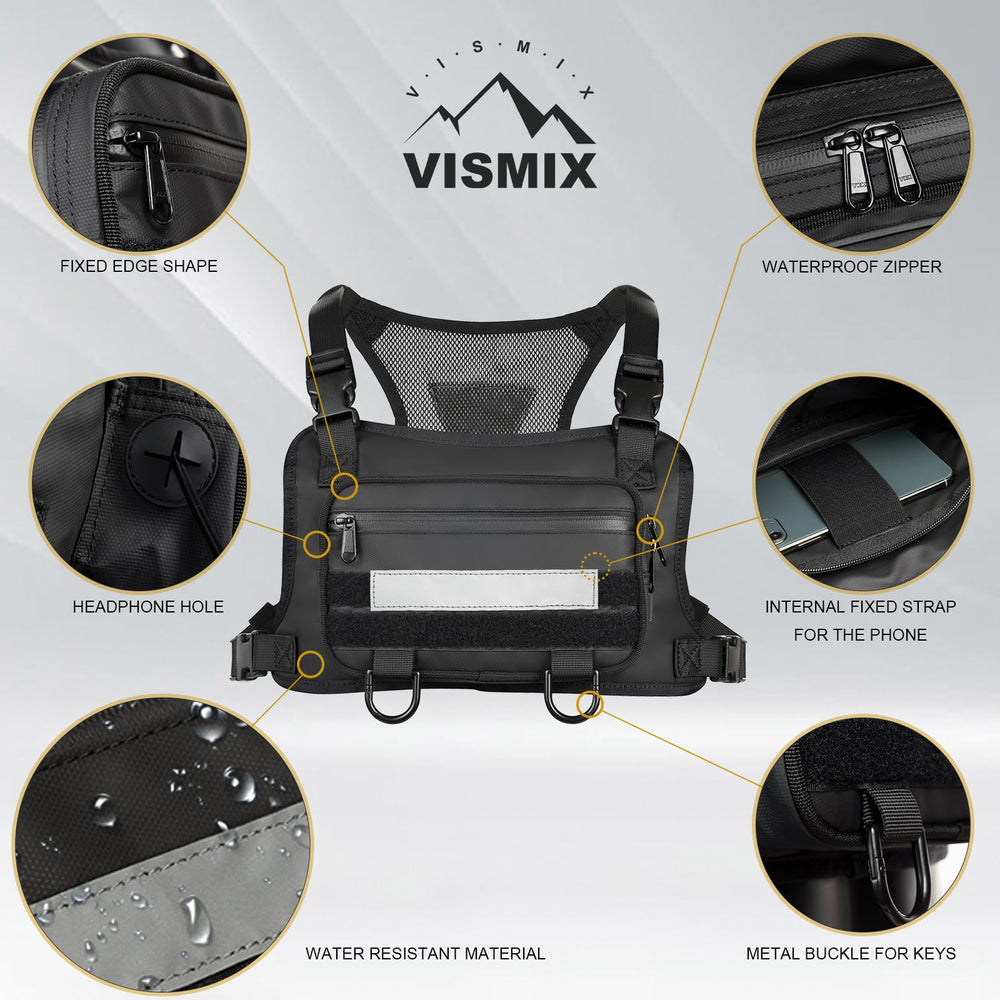 VISMIX breathable mesh back panel for comfort and reduced sweat