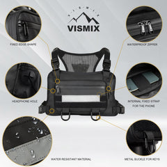 VISMIX breathable mesh back panel for comfort and reduced sweat