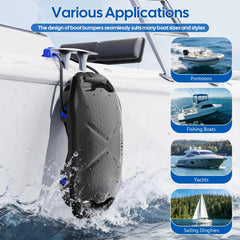VITODALA fender mounted on pontoon demonstrating secure docking protection