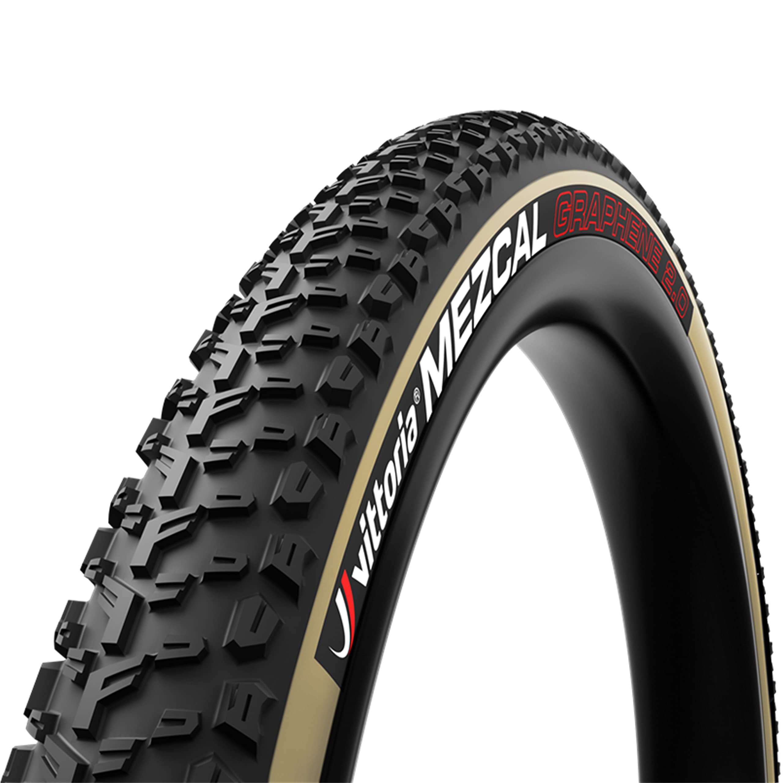 Vittoria Mezcal front view showing tire profile and fast-rolling design benefit