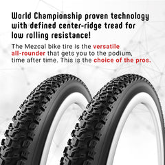 Vittoria Mezcal sideknob detail showing cornering grip and control benefit