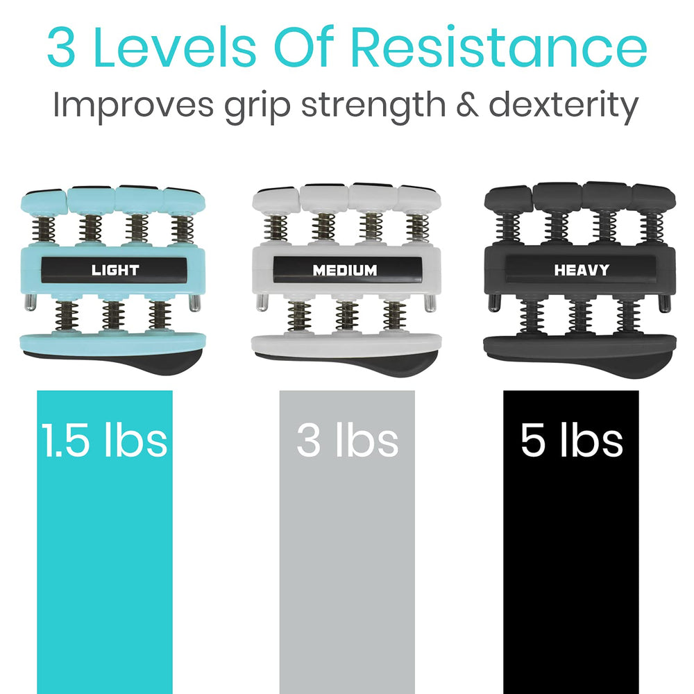 Vive grip beside coin to show compact size and portability benefit
