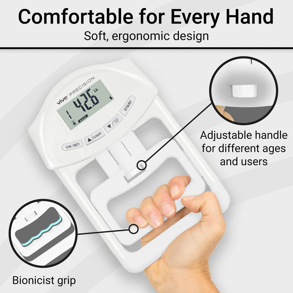 Vive Precision held in a user’s hand during testing demonstrating comfortable grip and portable use