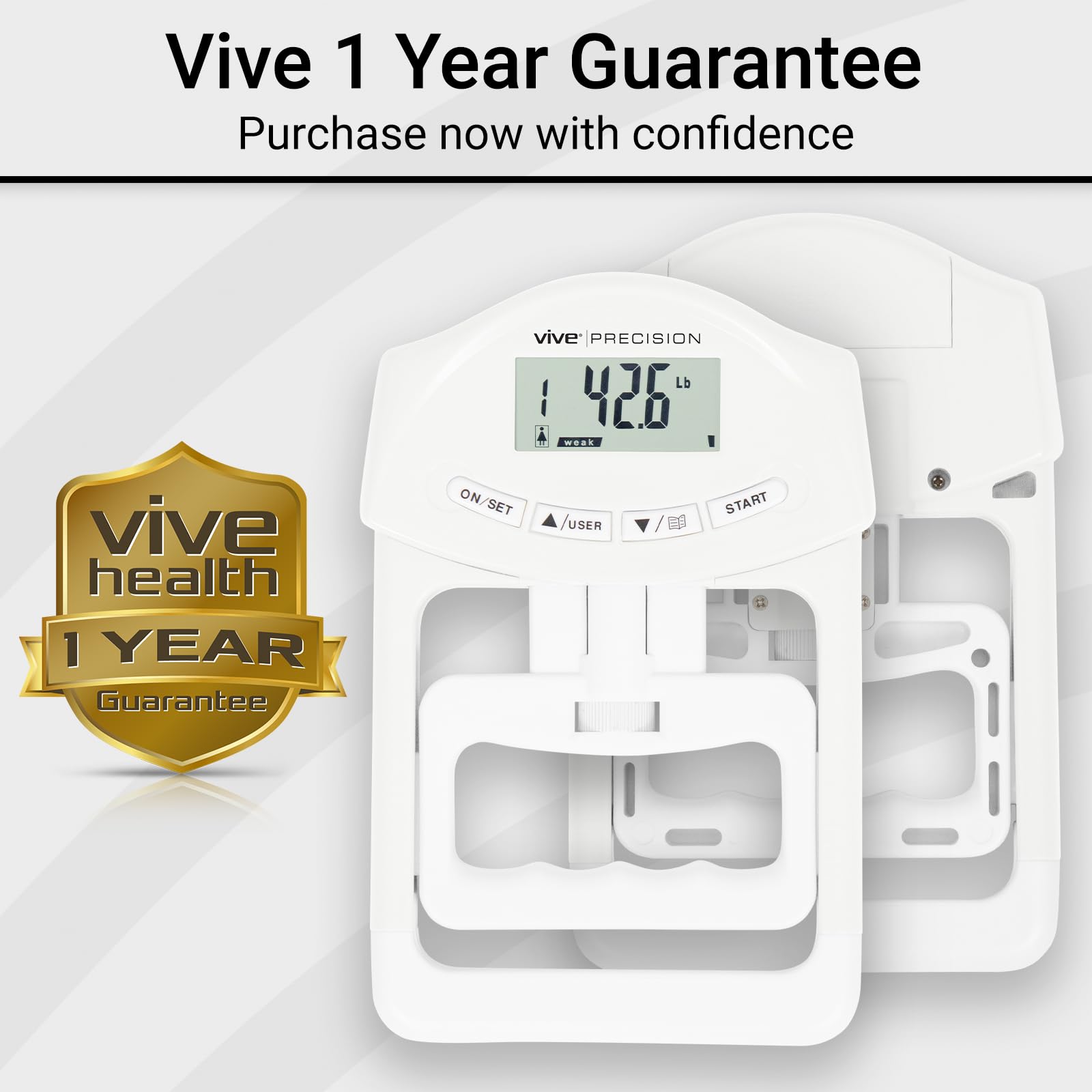 Vive Precision used in a sports training setting showing athlete measuring grip strength during practice