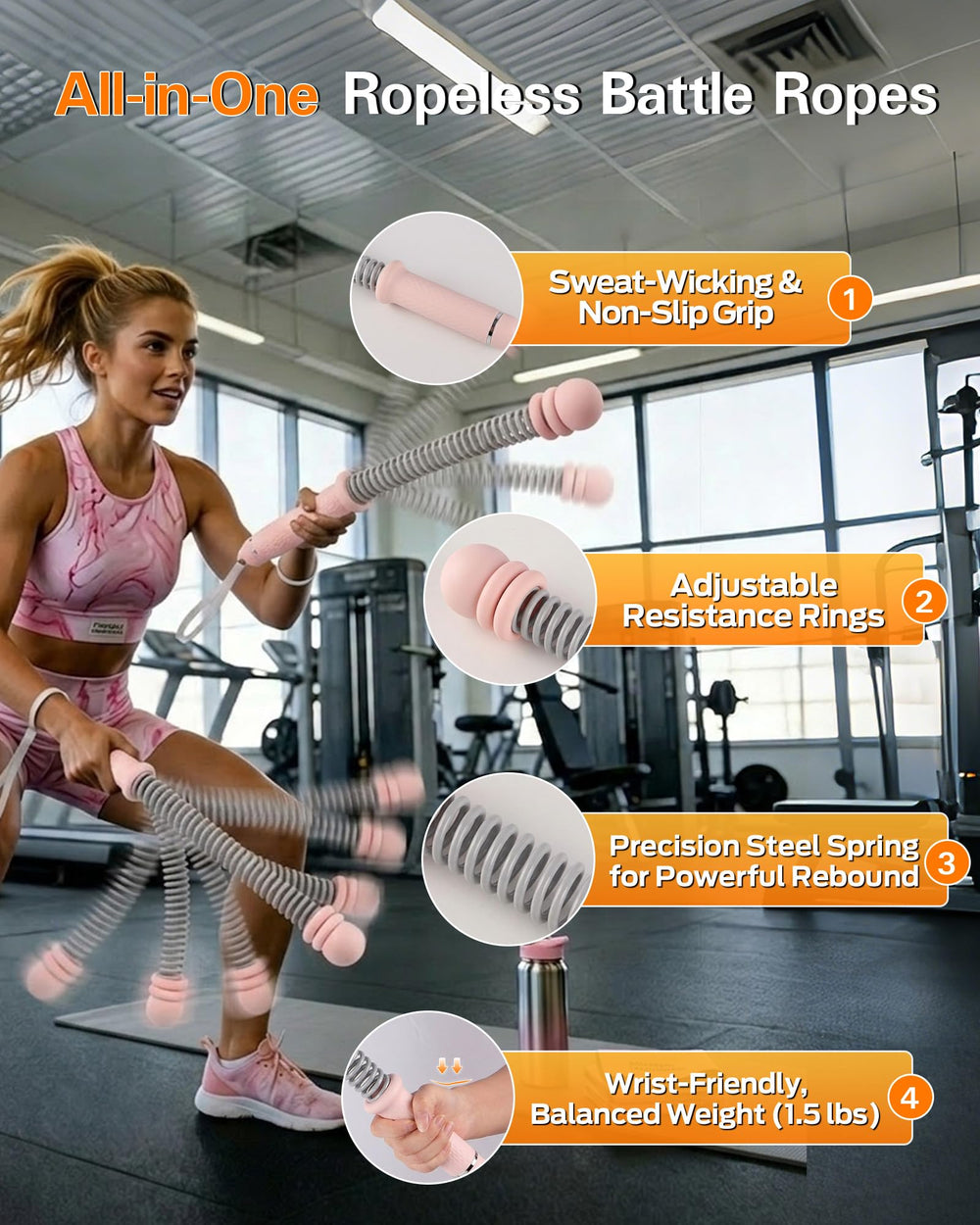 VividPulse in-use in living room demonstrating quiet home training