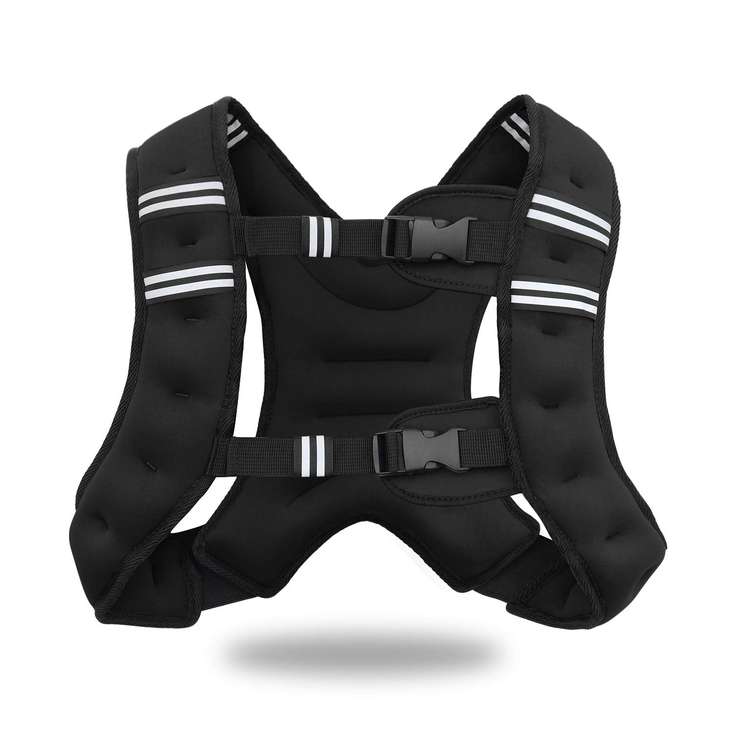 VIVITORY front view of vest showing fit and reflective benefit