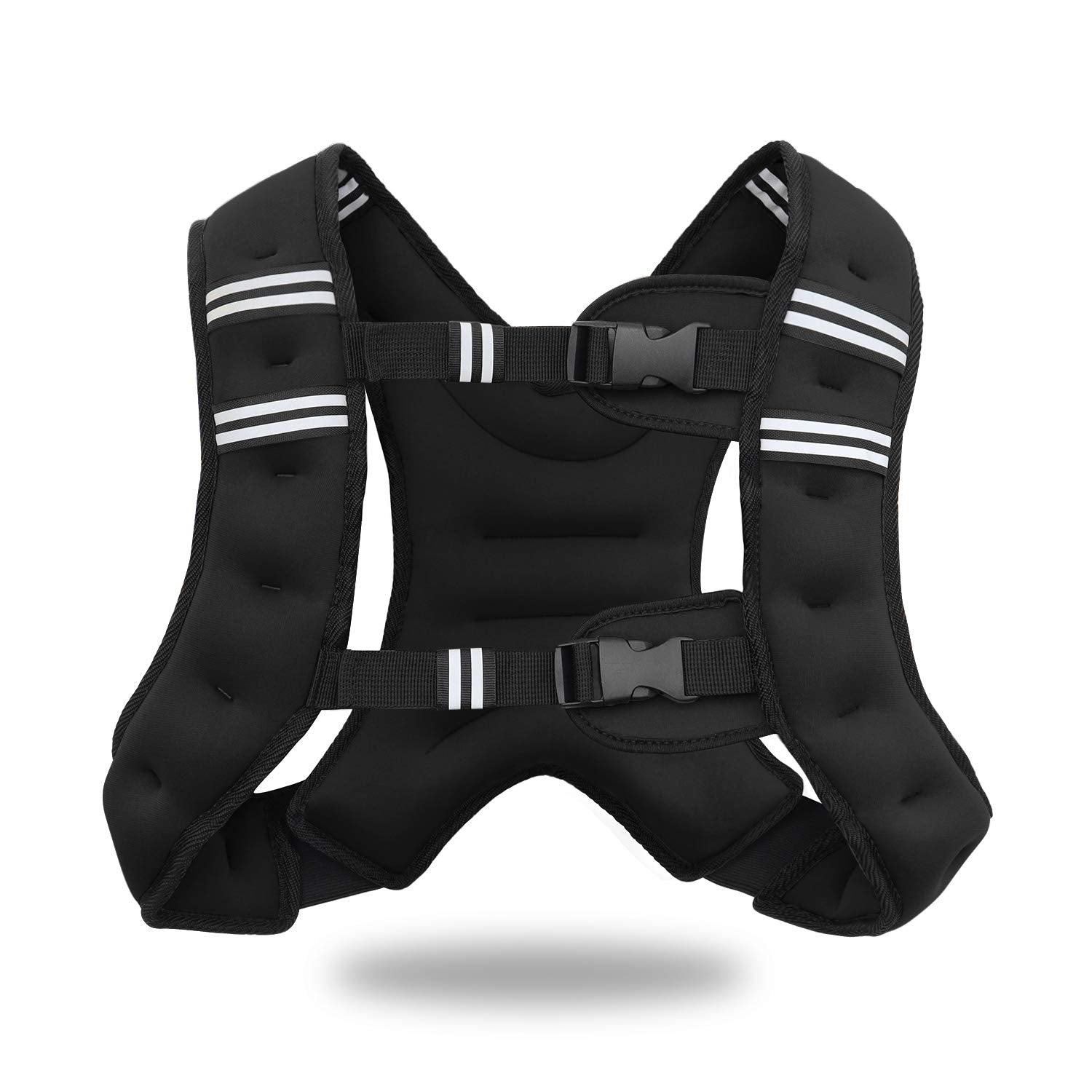 VIVITORY front view of vest showing secure buckles and fit for added resistance