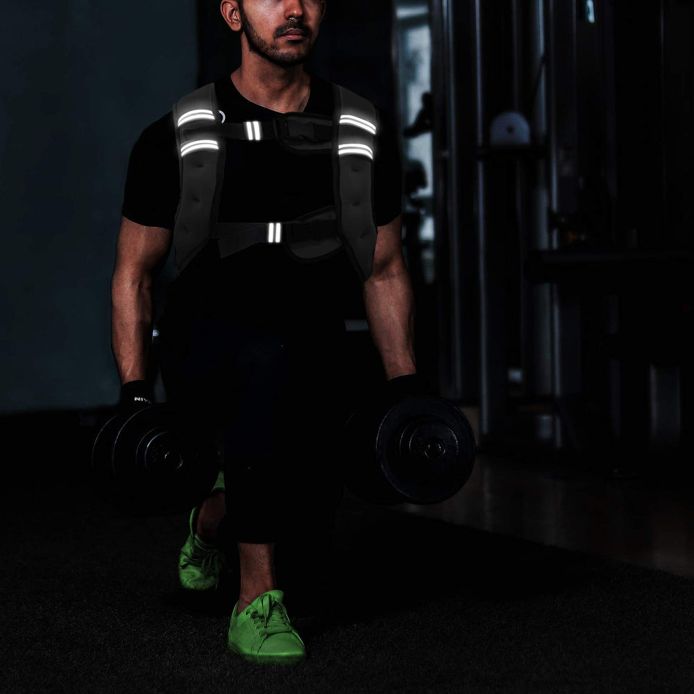 VIVITORY two vests side-by-side emphasizing 11 lb and 18 lb choice benefit