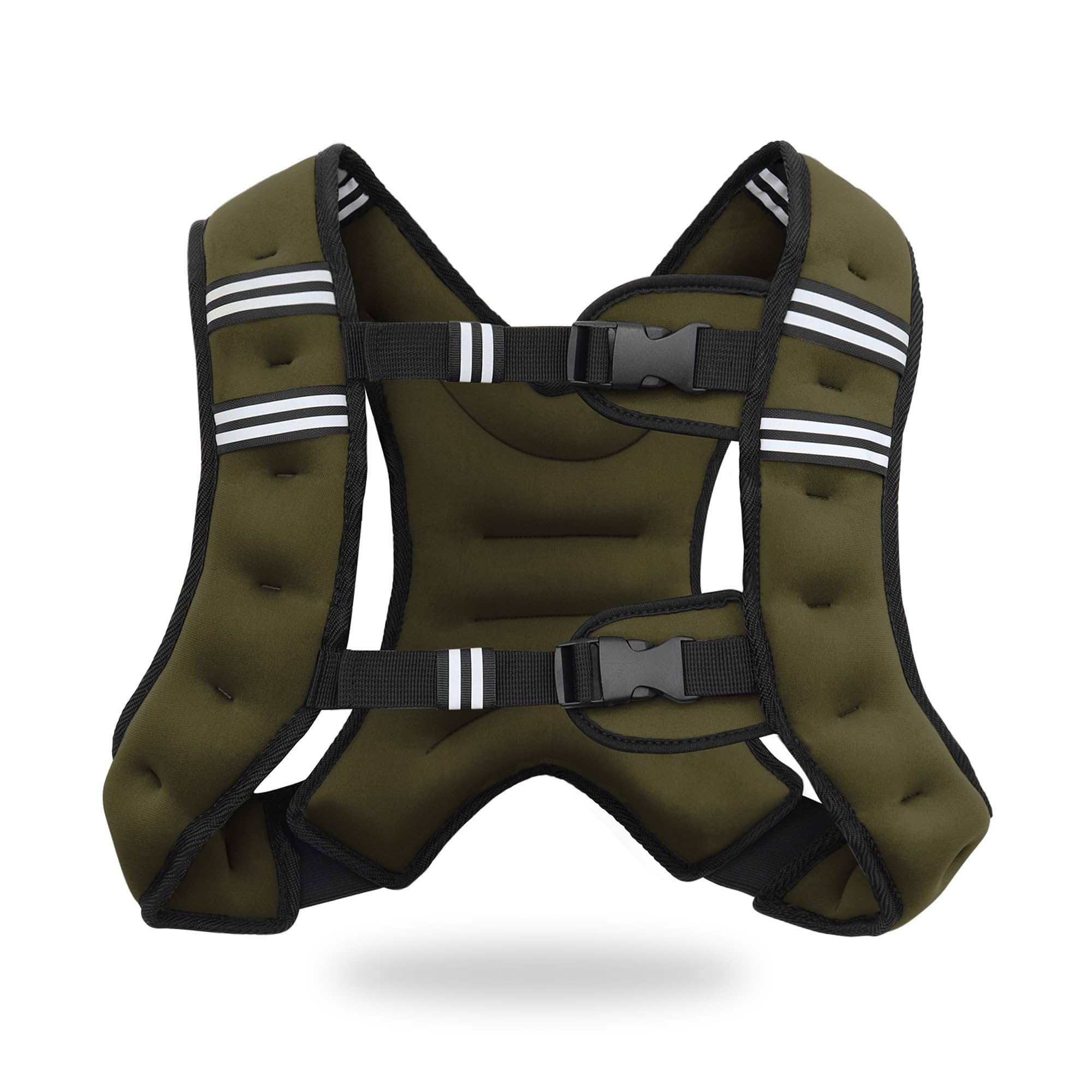 VIVITORY front view of vest showing snug fit and balanced load