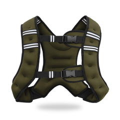 VIVITORY front view of weighted vest showing secure fit and balanced load
