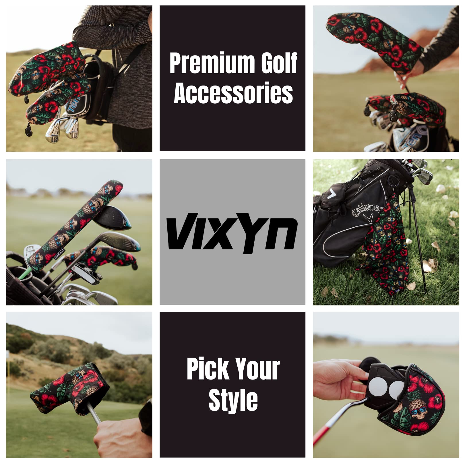 VIXYN pineapple skull rotatable ID tags showing numbers for quick club ID