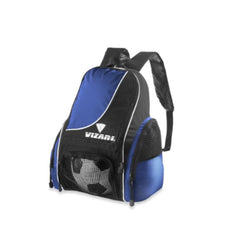 Vizari Solano front view royal showing organized compartments and durable construction for quick packing