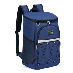 VKKZAAW front view of cooler backpack showing compact, organized storage and portability