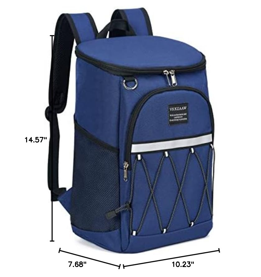 VKKZAAW cooler backpack in beach picnic scene keeping drinks cold and hands free