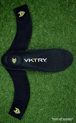 VKTRY VK Boost visible in running shoe during sprint illustrating enhanced propulsion and control