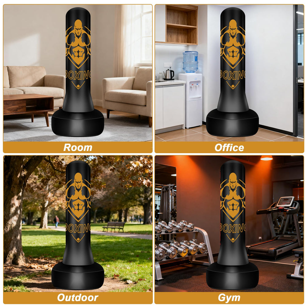 Vobab height comparison with adult demonstrating full-length 70-inch reach