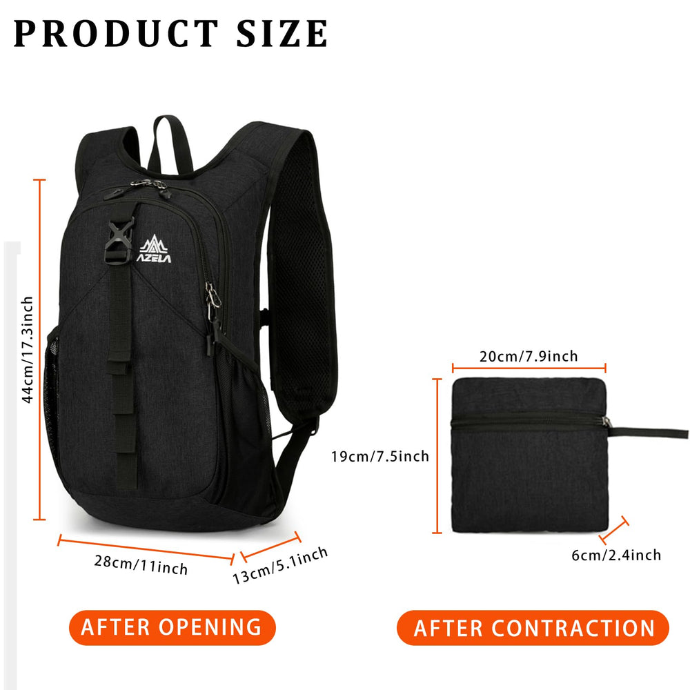 VOBUYING folded pouch demonstrating ultra-portable packing convenience