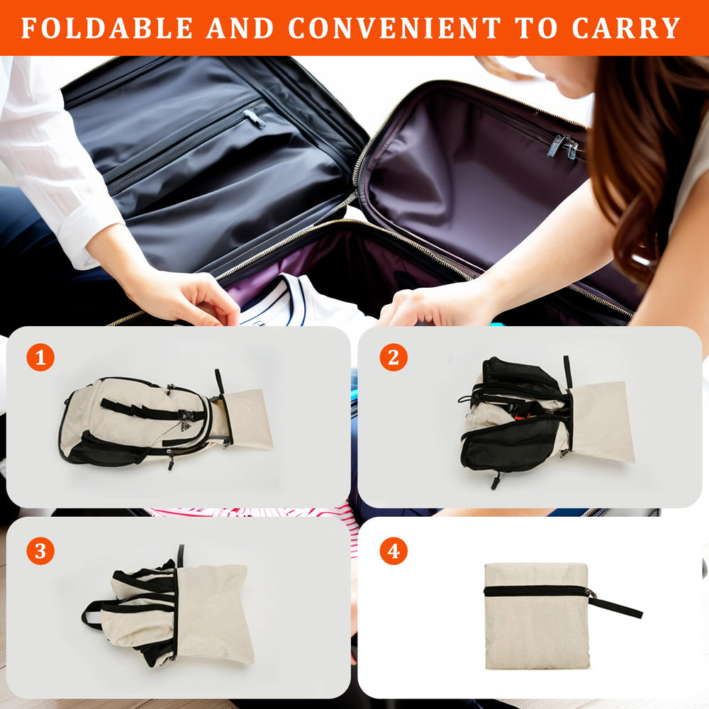 VOBUYING interior pockets organizing gadgets and toiletries efficiently