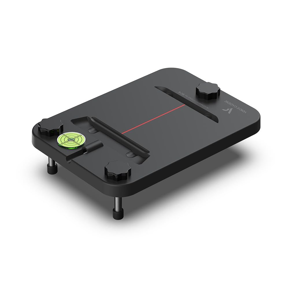 Voice Caddie front view of stand showing stable platform and quick setup benefit