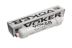 Voker carbon bed closeup showing dense carbon and superior odor control benefit