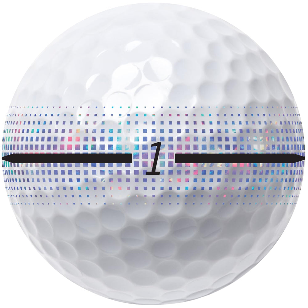 Volvik Axia in flight off tee showing straight, high launch performance