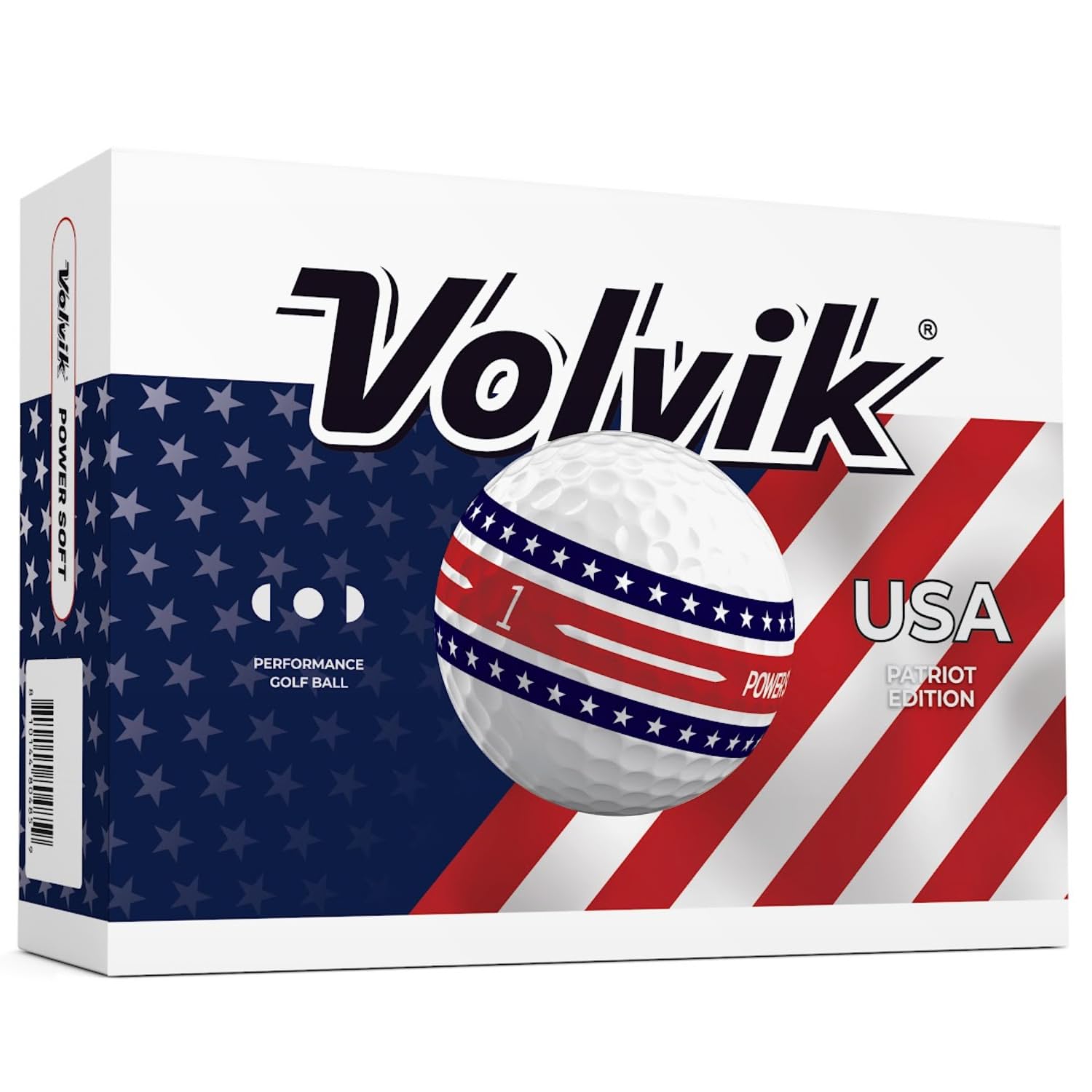 Volvik Patriot Edition front packaging showing colors and model names for easy selection