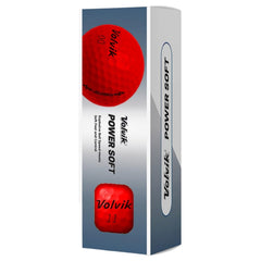 Volvik Power Soft close-up of ionomer cover texture highlighting durable responsiveness