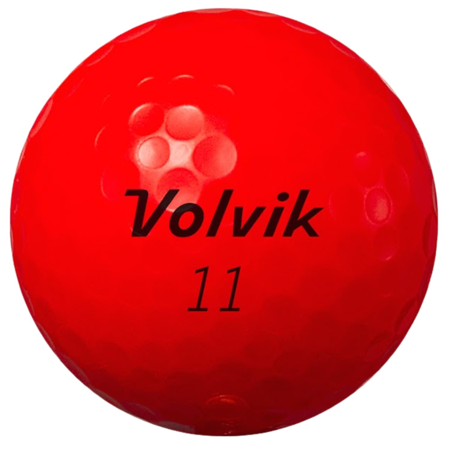 Volvik Power Soft on a tee during a driver swing showing higher launch benefit