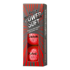 Volvik Power Soft Red core close-up revealing oversized power core for higher ball speed and distance
