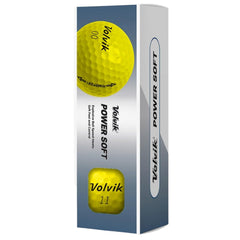 Volvik close-up of Power Soft ionomer cover texture enhancing durability and feel