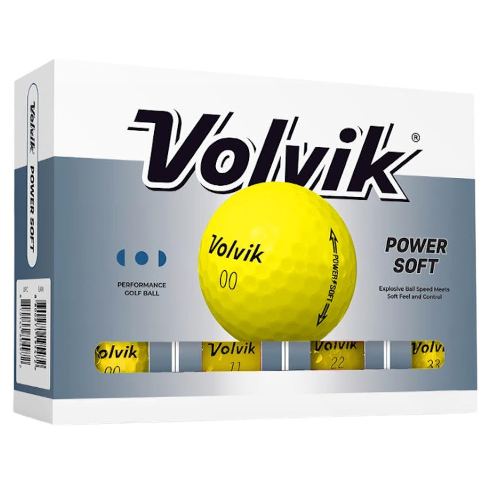 Volvik Power Soft yellow front packaging showing brand and high-visibility benefit