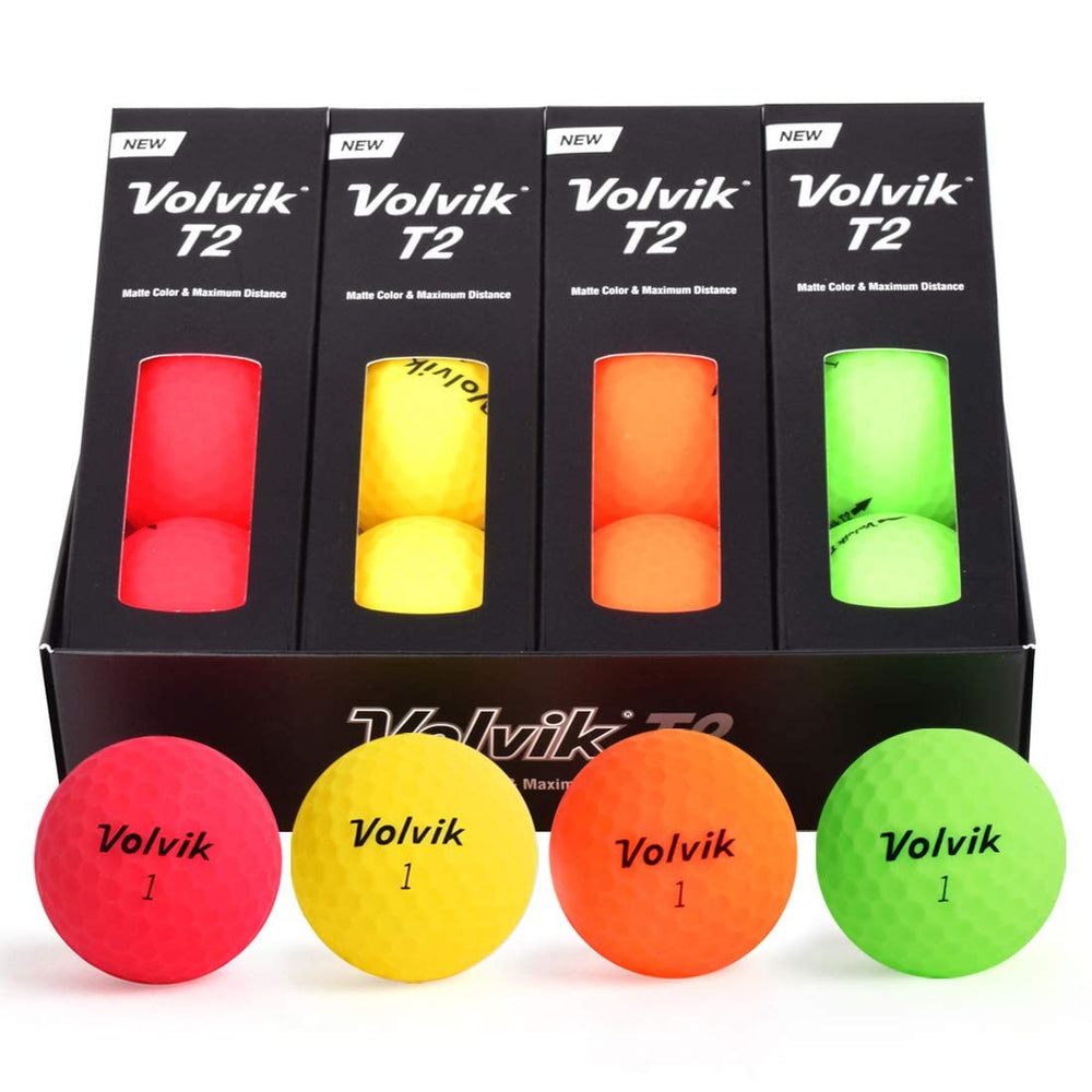 Volvik T2 dual-core cutaway illustrating inner core stability and distance
