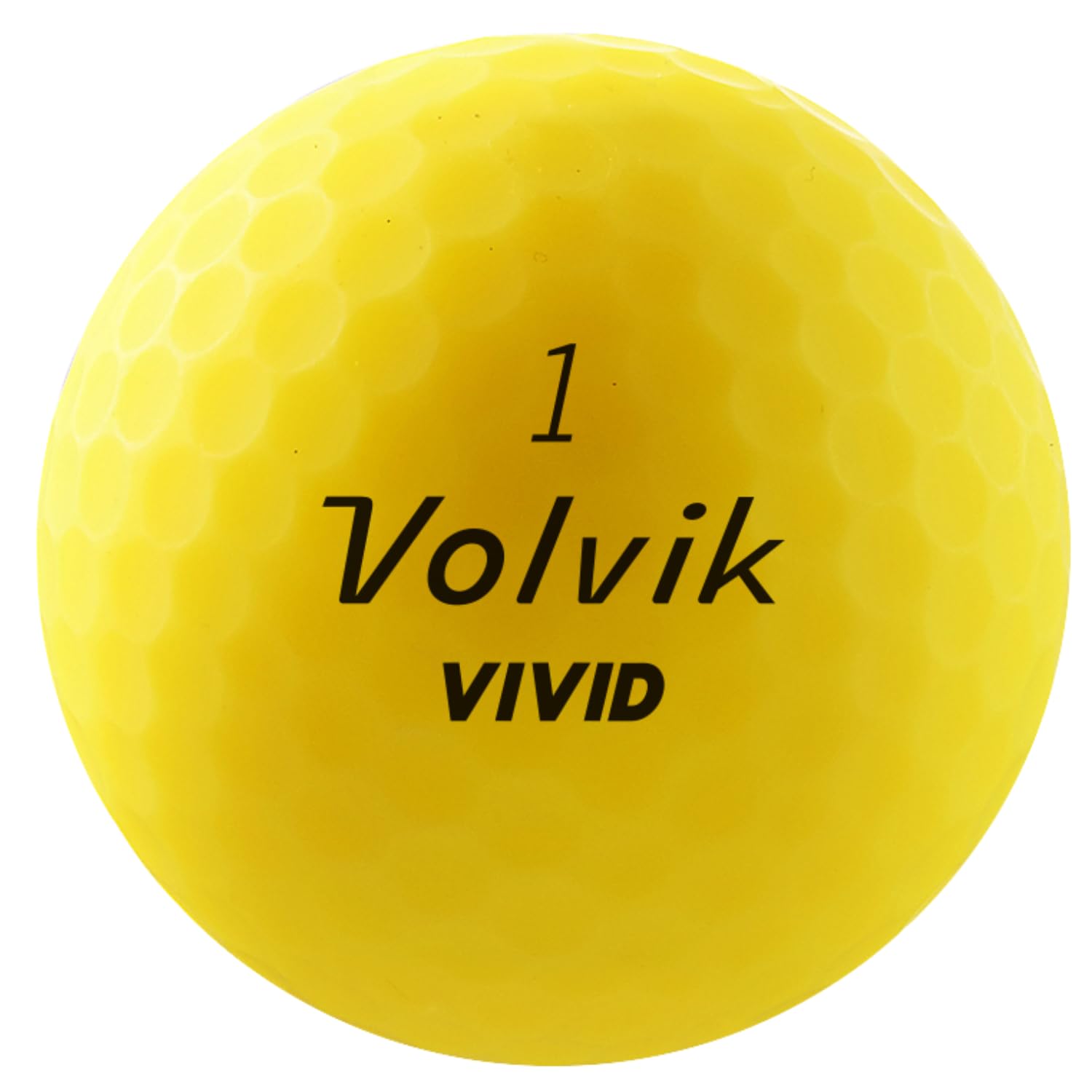 Volvik Vivid Matte ball on a tee demonstrating ready-to-play durability and launch control