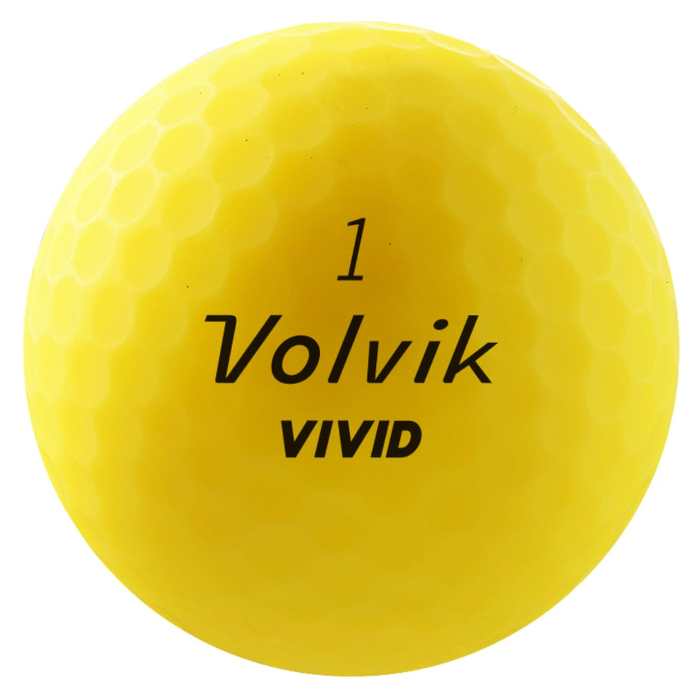 Volvik Vivid Matte ball on a tee demonstrating ready-to-play durability and launch control