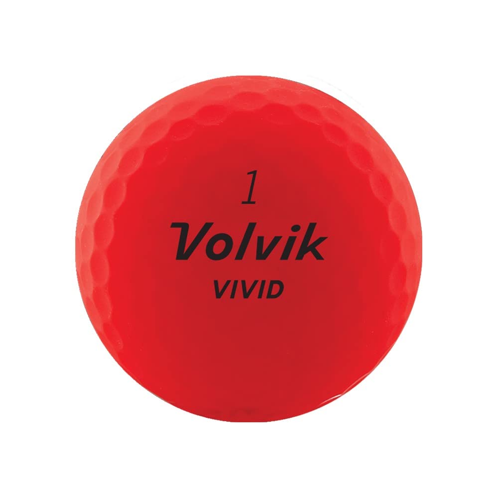 Volvik Vivid close-up of matte texture highlighting non-glare finish and improved focus at address