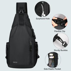 Voova side water bottle pocket visible for hands-free hydration