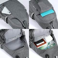 Voova close-up of strap pocket with zipper offering secure phone and ID storage