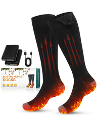Voph front view of heated socks showing full-foot design and fit benefit