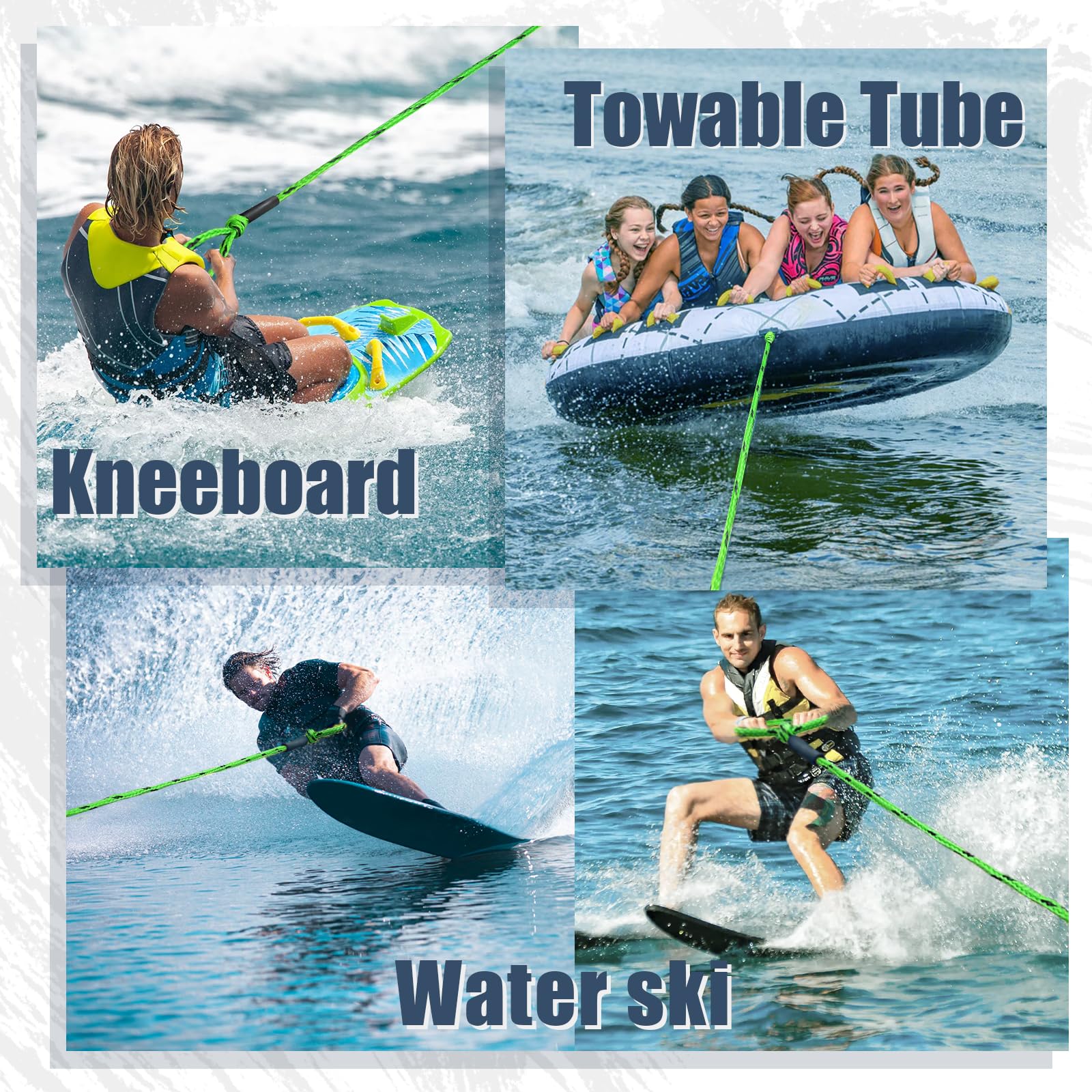 Vortexain used by family tubing demonstrating strong towline for multiple riders