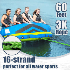 Vortexain close-up of 16-strand rope weave highlighting abrasion resistance
