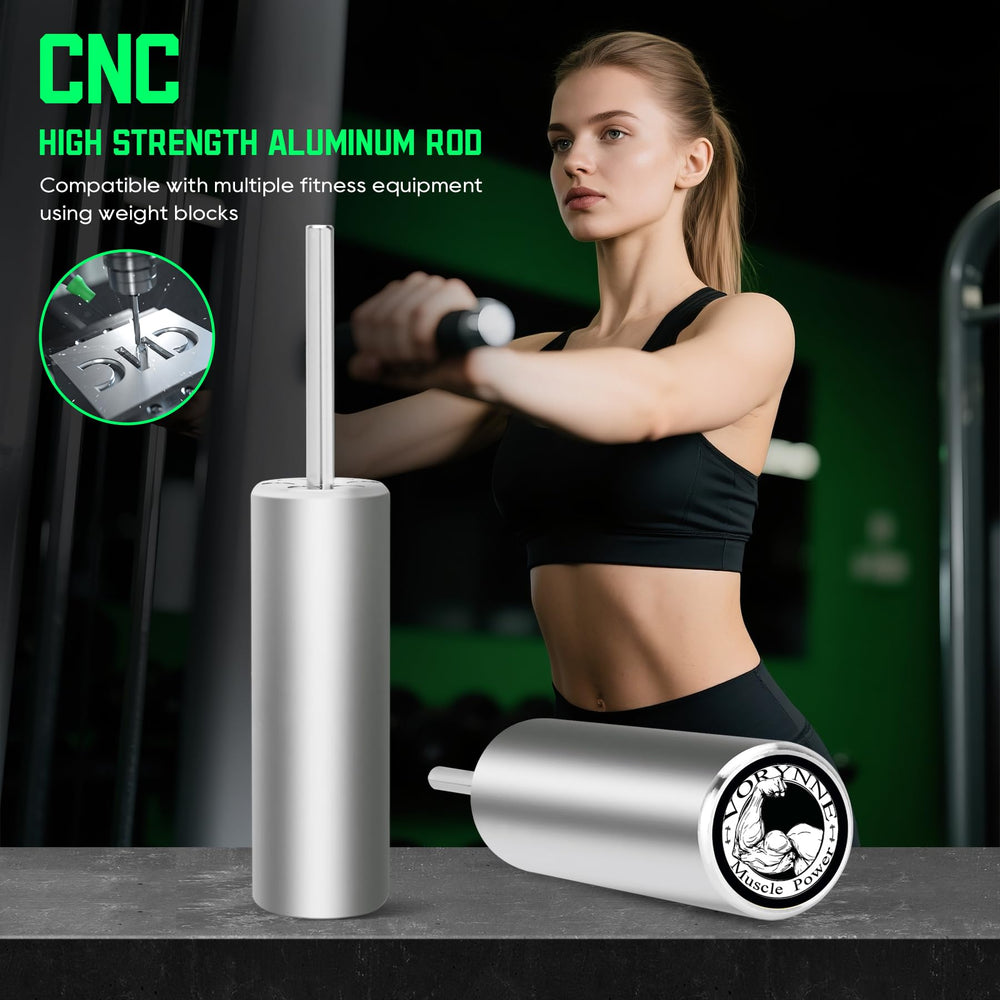 Vorynne pin carrying Olympic plates to add measurable extra resistance