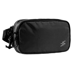 VOTAGOO front view of closed waist bag showing discreet profile and secure carry