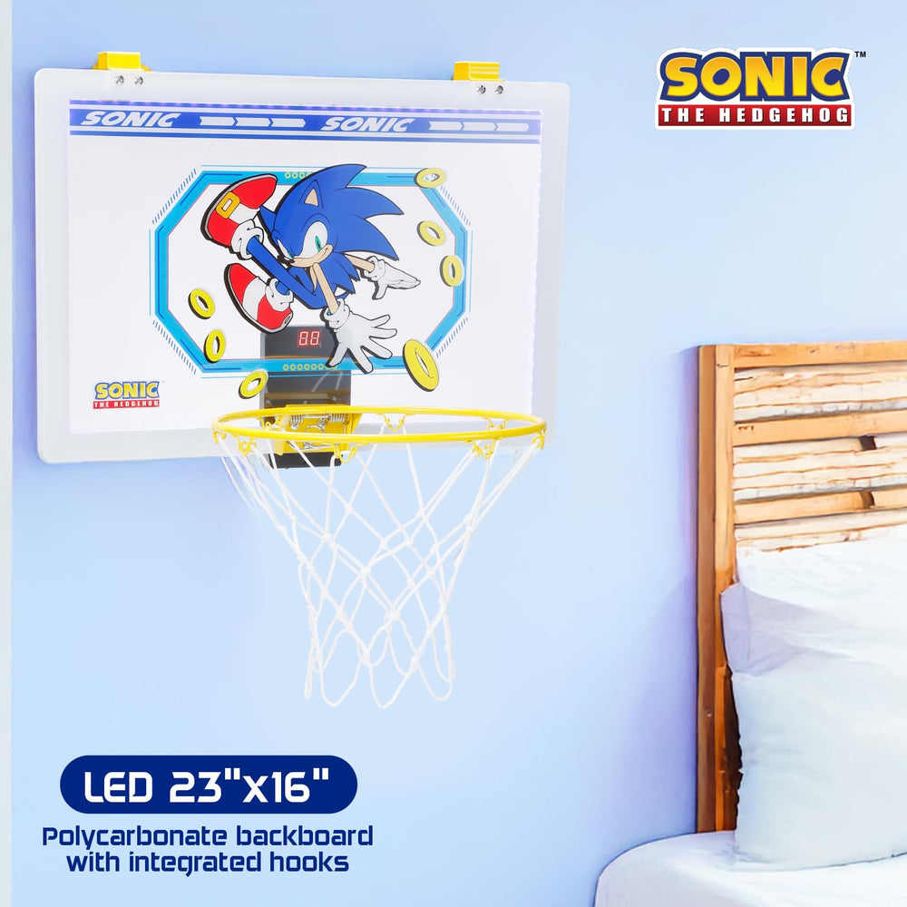 Voyager Sonic rim and net detail showing sturdy construction for reliable play