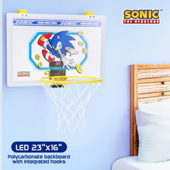 Voyager Sonic rim and net detail showing sturdy construction for reliable play